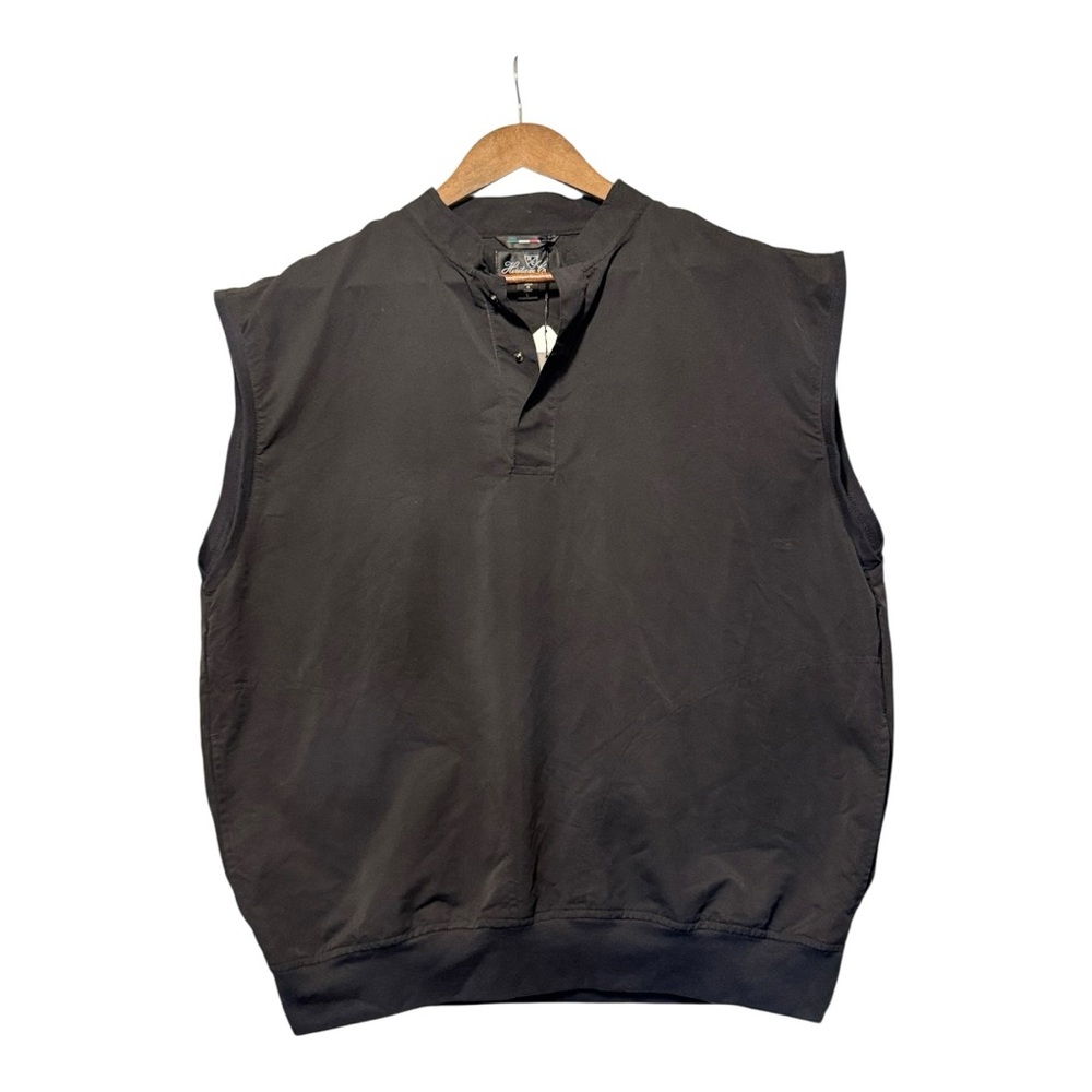 NWT Heritage Cross‎ Men’s Golf Performance Vest Large Black UV Cool Lightweight